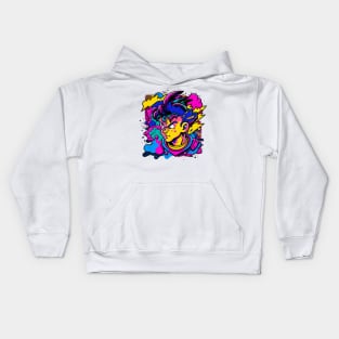 90's Character Pop Art Kids Hoodie